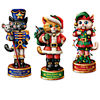 "A Meowwy Little Christmas" Nutcracker Sculpture Collection