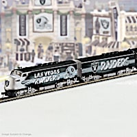 Las Vegas Raiders Electric Train With Lighted Locomotive