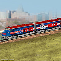 Buffalo Bills Electric Train With Lighted Locomotive