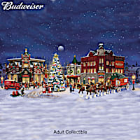 Budweiser "Holiday Memories" Illuminated Village Collection