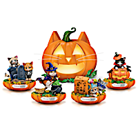 "Pawsitively Spooktacular" Lighted Sculpture Collection