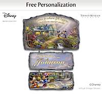 Disney Thomas Kinkade Personalized Welcome Sign Collection