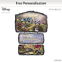 Disney Thomas Kinkade Personalized Welcome Sign Collection