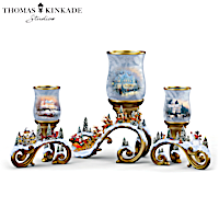 Thomas Kinkade Holiday Memories Candleholder Collection