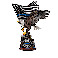 "The Thin Blue Line" Police Tribute Sculpture Collection