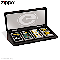 Green Bay Packers Zippo&reg; Lighter Collection And Case