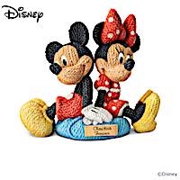 Disney Character Sculpture Collection With Knitted Yarn Look