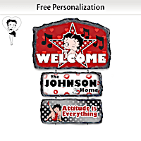 Betty Boop Personalized Welcome Sign Collection