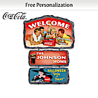 COCA-COLA Personalized Seasonal Welcome Sign Collection
