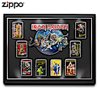 Iron Maiden Zippo® Lighters With Illuminated Display