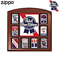 Pabst Blue Ribbon&reg; Zippo&reg; Collection With Display