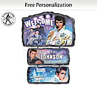 Personalized Welcome Sign Collection With Elvis Portraits