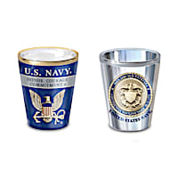 "History Of The U.S. Navy" Shot Glass Collection