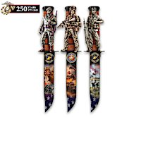 USMC Knife Wall Decor Collection With James Griffin Art