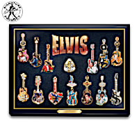 Elvis Presley "Legacy" Pin Collection With Display Case