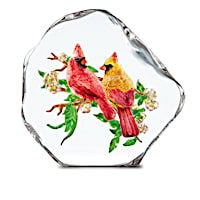 Songbird Art Hand-Painted Glass Sculpture Collection