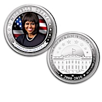 First Lady Michelle Obama Proof Coin Collection And Display