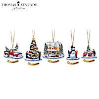 Thomas Kinkade Ornaments With Musical Keepsake Boxes