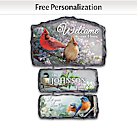 Hautman Brothers Songbird Art Personalized Welcome Sign