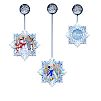 Dona Gelsinger Lighted Snowflake Christmas Window Ornaments