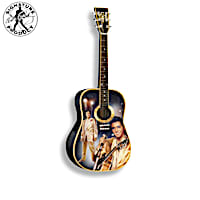 Elvis Presley Sculptural Guitars With Color-Changing Lights