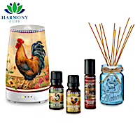"Country Home" Essential Oils With Light-Up Diffuser