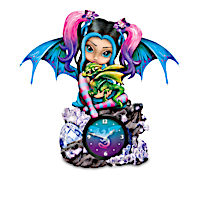Jasmine Becket-Griffith Crystalline Fairy Dragon Clocks
