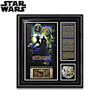 STAR WARS Framed Film Art Wall Decor With Tribute Medallions