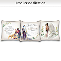 Greg Olsen Religious Art Personalized Pillow Collection