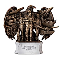 U.S. Military Veterans Cold-Cast Bronze Sculpture Collection