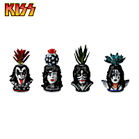 KISS Artificial Succulent Collection With Sculpted Planters