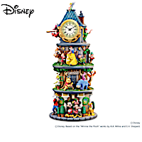 Disney Stackable Tower Clock Featuring Sculpted Scenes With Hand ...