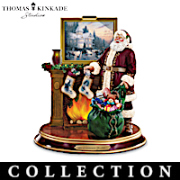 Thomas Kinkade Santa Figurine Collection