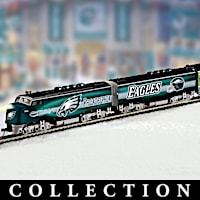 Philadelphia Eagles Train Collection With Lighted Locomotive