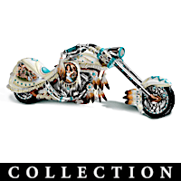 Native American Inspired Motorcycle Figurine Collection