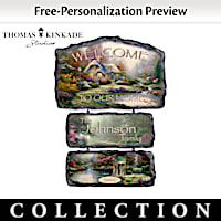 Thomas Kinkade Personalized Welcome Sign Collection