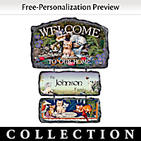 Cozy Companions Personalized Welcome Sign Collection