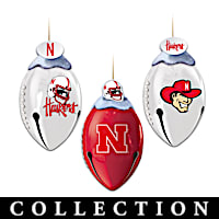 Nebraska Cornhuskers FootBells Ornament Collection