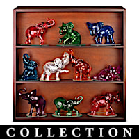 Rarest Gem Elephants Of The World Figurine Collection