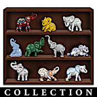 Eclectic Elegance Elephant Figurine Collection