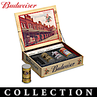 Evolution Of The Budweiser Can Figurine Collection