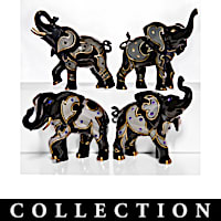 Empowering Crystal Elegance Elephant Figurine Collection