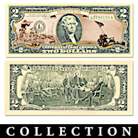 All-New World War II Battles $2 Bills Currency Collection