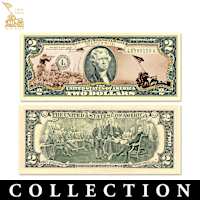 All-New World War II Battles $2 Bills Currency Collection