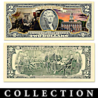 All-New U.S. History $2 Bills Currency Collection