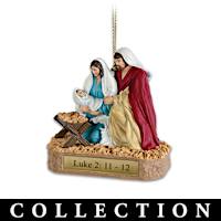A Child Is Born Nativity Ornament Collection