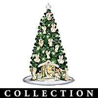 Emerald Elegance Christmas Tree Nativity Collection