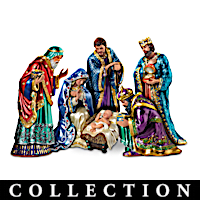 The Jeweled Nativity Figurine Collection