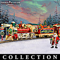 Thomas Kinkade Illuminated Electric Holiday Train Collection