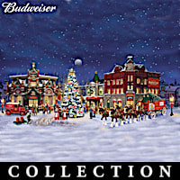 Budweiser Holiday Memories Village Collection